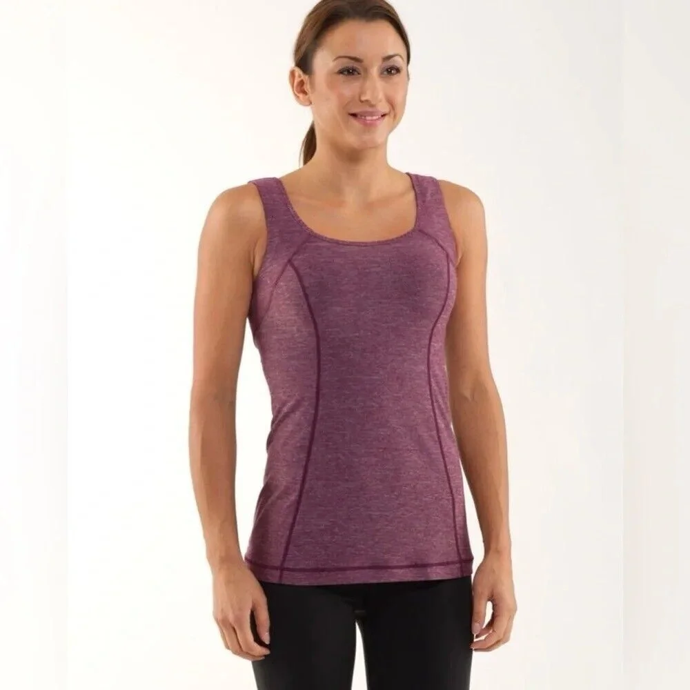 Lululemon Run‎ Free Tank- Heathered Plum Size 8